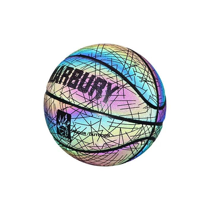 MARBURY Reflective Luminous Series Synthetic Leather Basketball Starry Sky Rainbow Size 7 Training-6