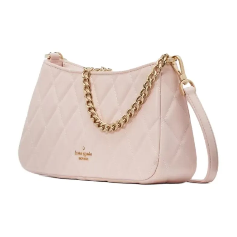 Kate Spade Leather Shoulder Bag Crossbody Bag Women's Rose Smoke-1