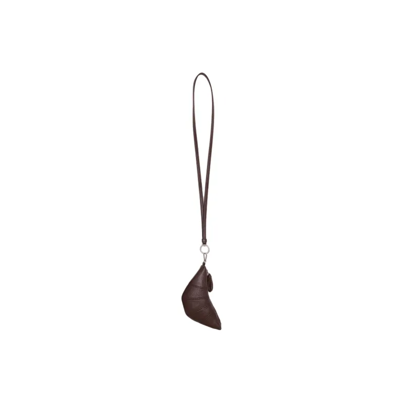 Lemaire Cow Leather Coin Purse Unisex Brown-1
