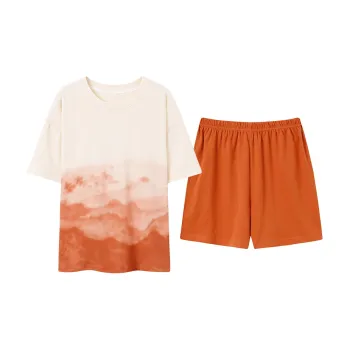 Close-fitting Areas Pajama Set Summer Women's