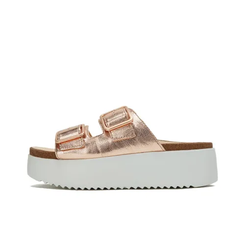 Clarks Slide Slippers Women's Gold