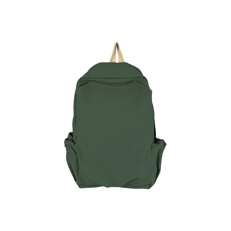 Dusen Kangaroo Canvas Backpack Unisex Red/Purple/Black/Khaki/Dark Green-17