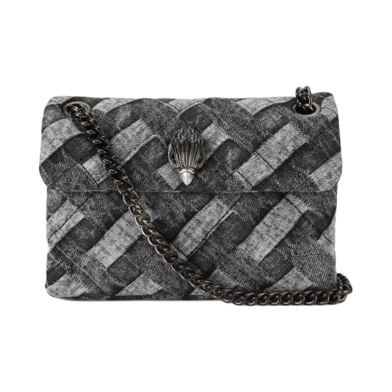 Kurt Geiger London Denim Shoulder Bag Crossbody Bag Mini Women's Black-0