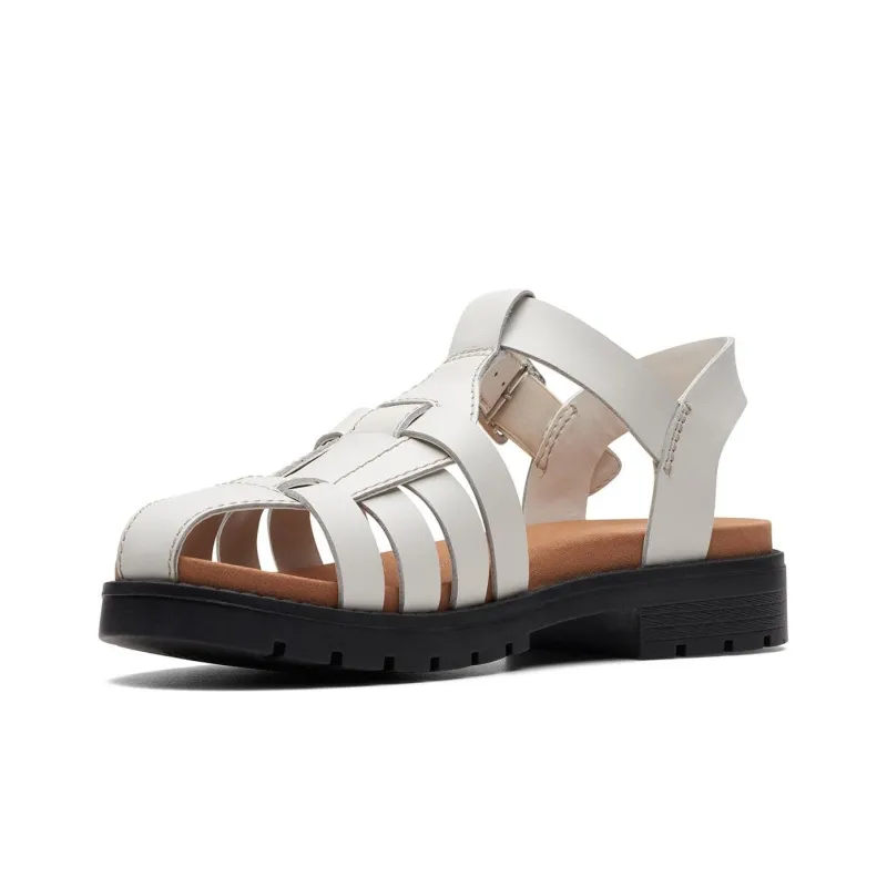 Clarks Roman Sandals 2cm Women's White-2