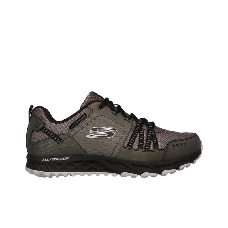 Skechers Escape Plan Durable Breathable Low-Top Trekking Shoes Men's Gray Black-1