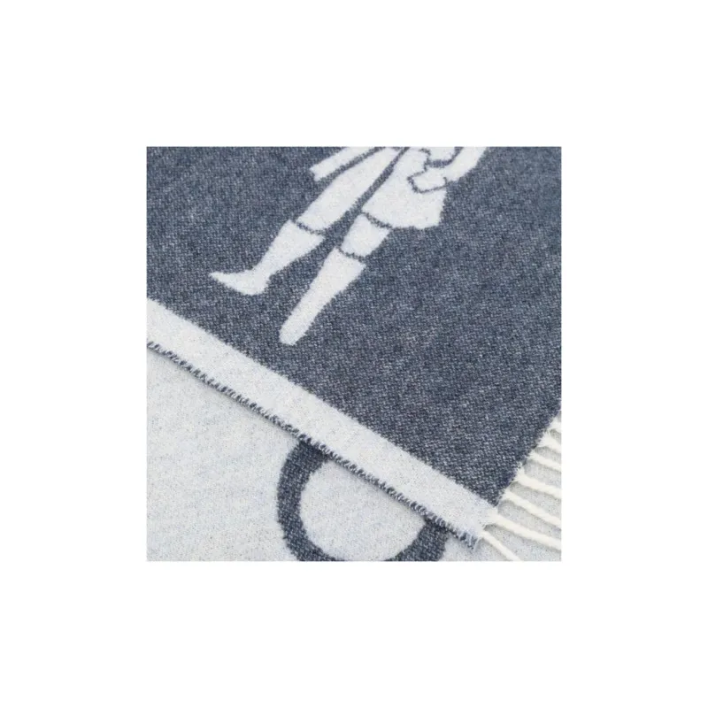 Mackintosh Edinburgh Wool Logo Scarf-2