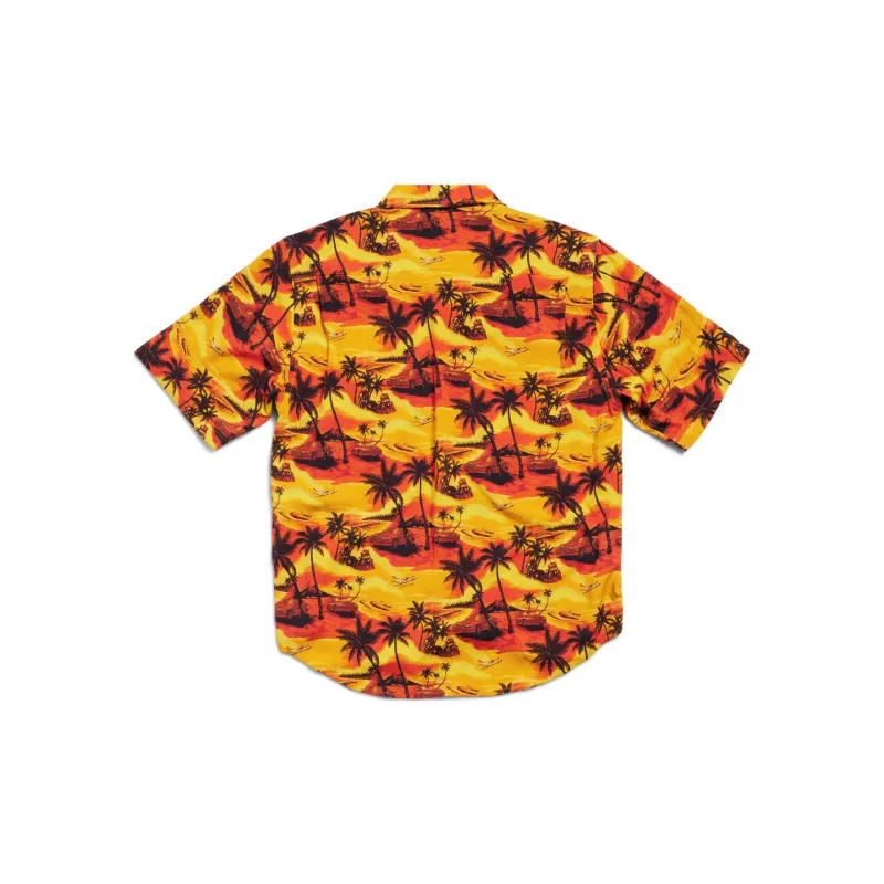 Balenciaga Hawaiian Car Printed Large Fit Shirt-1