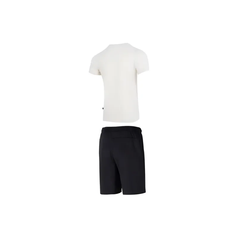 PUMA Casual Sportswear Men Beige Top+Black Shorts-2