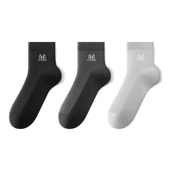 H YXIANG Mid Calf Socks Men's 3 Pack