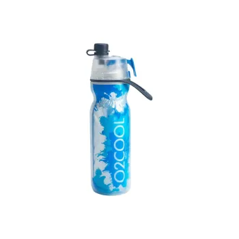 O2COOL Outdoor Water Equipment Water Container 590ml Low Density Polyethylene ABS Resin Waterdrop Blue