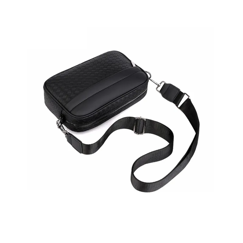 ALNI BITTON PU Camera Bag, Crossbody Bag Regular Men's Black-6