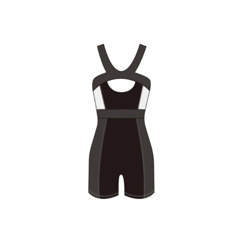 TOSWIM One piece Swimsuit Women's Black Gray-1