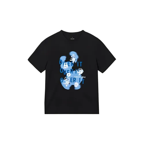 Disney X Hotwind Mickey Family Series T-Shirts Men Black