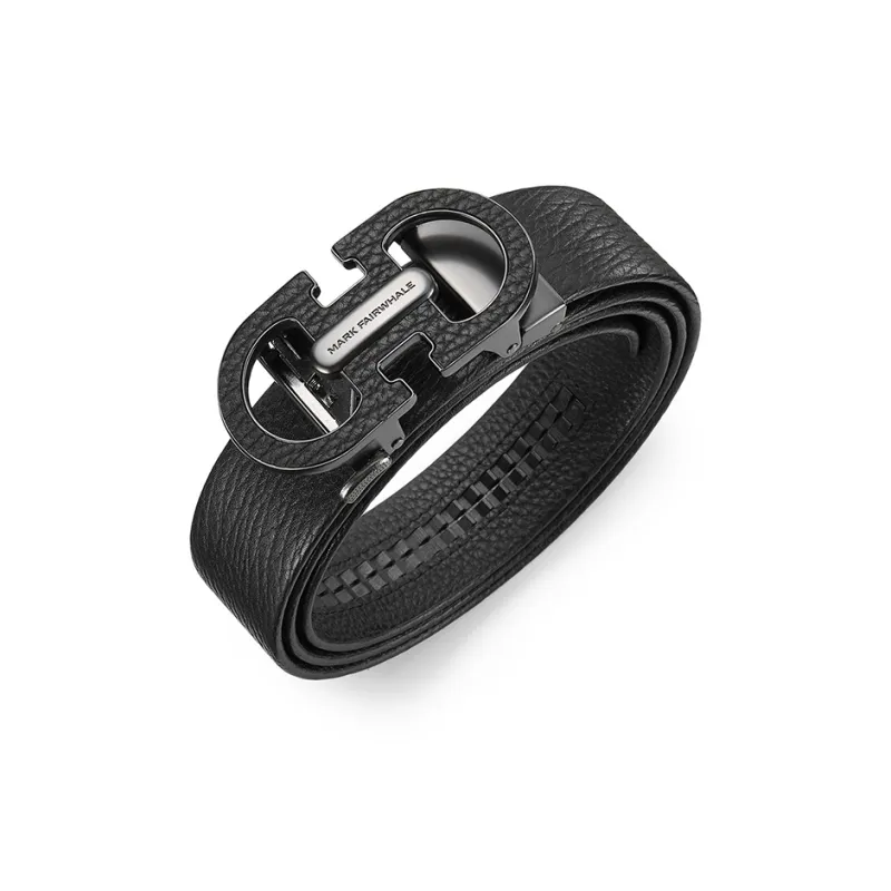 FAIRWHALE Genuine Leather Top Grain Cow Leather High End Skinned Automatic Buckle Belt Belt Men's Width 3.5CM-4