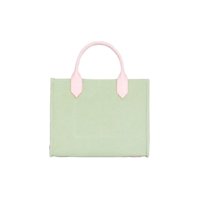 BALMAIN B ARMY Canvas With Leather Canvas Bag, Tote Bag, Shopping Bag, Handbag Trumpets Women's Green-2
