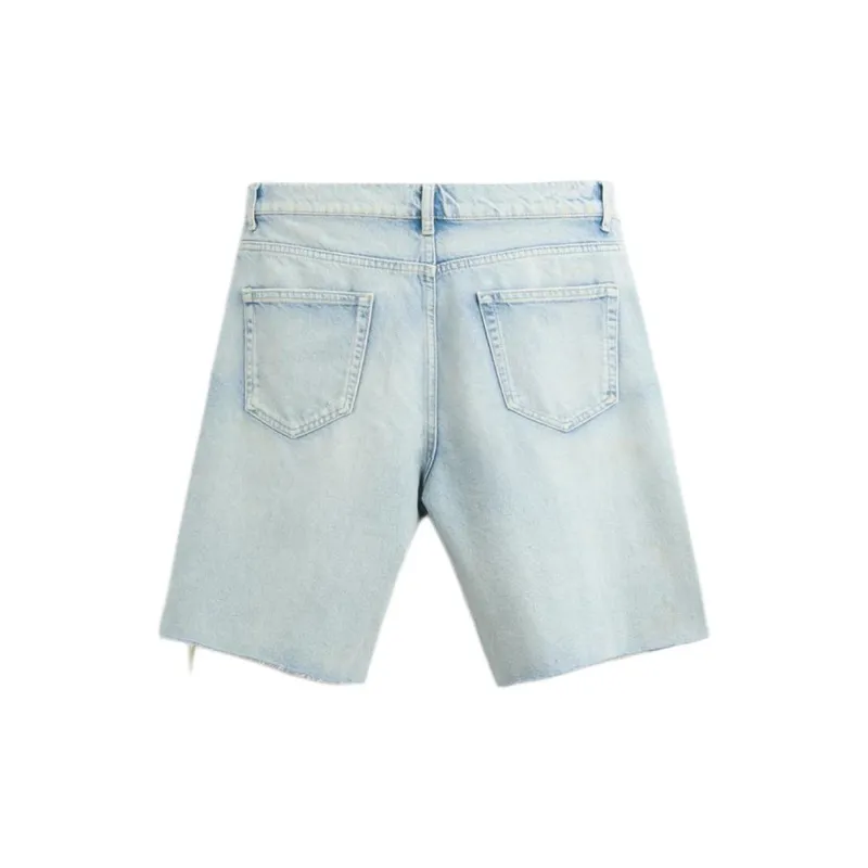 ZARA Denim Shorts Men's Light Blue-1