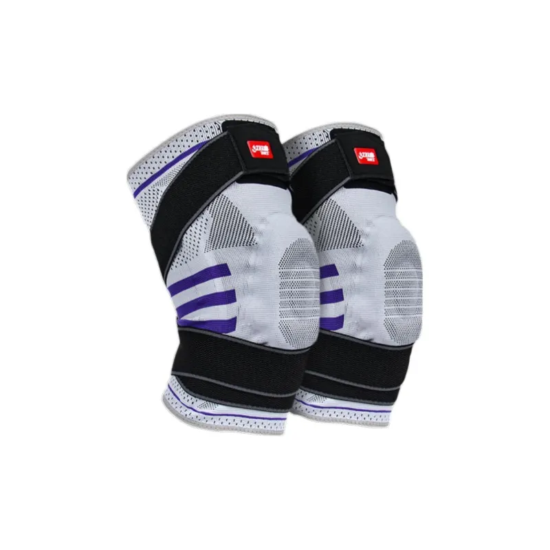 DHS Running Mountaineering Fitness Unisex Nylon Elastane Latex Thread Knee Pads-5