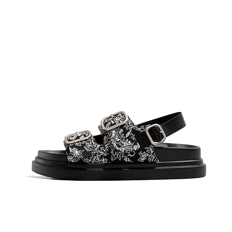 Old Meow Chinese Style New Chinese Style Platform One Strap Sandals Women's-0