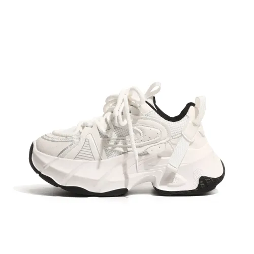 NUNZ Chunky Sneakers Women's Low-Top White