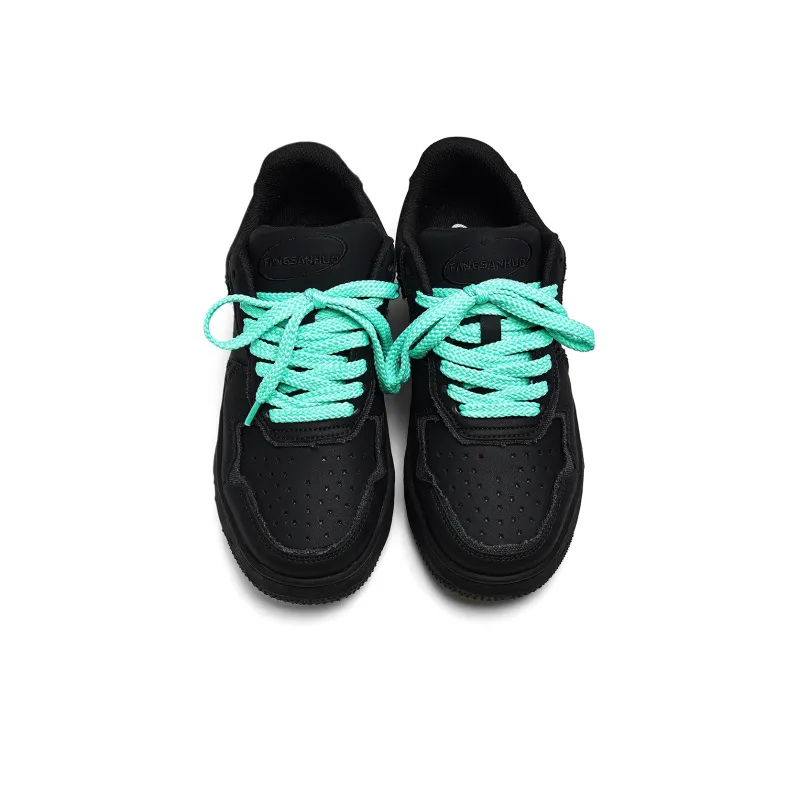 Fang Sanhuo Wear Resistant Slip Resistant Low Top Skateboard Shoes Unisex Black-2
