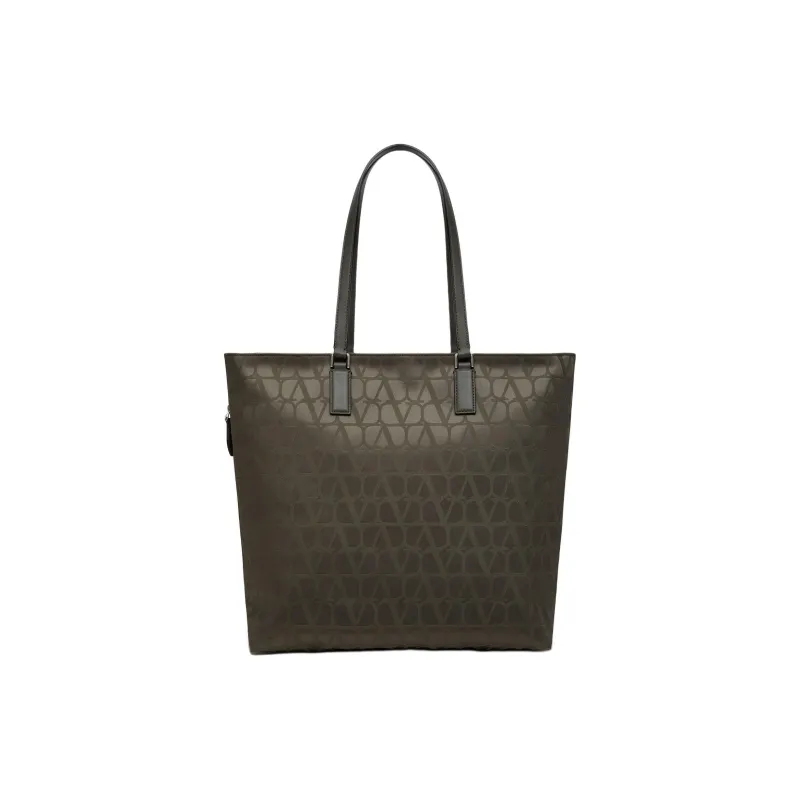 Valentino Calfskin Tote Bag, Shopping Bag, Shoulder Bag, Handbag Women's Army Green-0