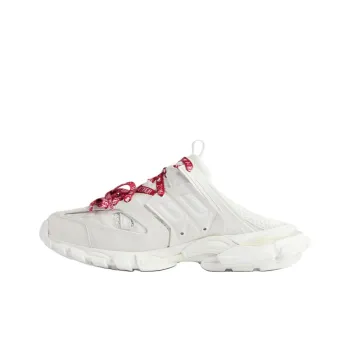Balenciaga Track Mules 'White Red' Women's