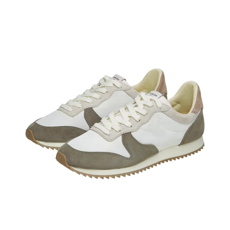Norman Walsh ALTA Collection Anti Slip Wear Resistant Mid Top Casual Shoes Unisex Beige Brown-2