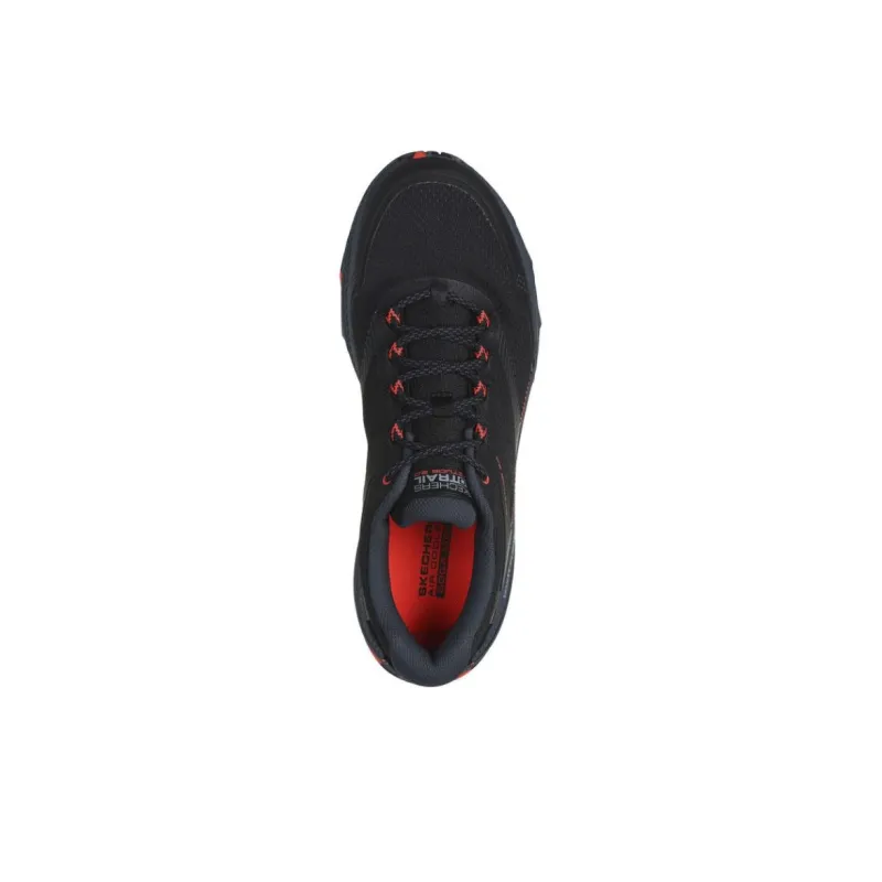 Skechers Go Run Trail Cushioning Anti Slip And Wear Resistant Low Top Trail Running Running Shoes Men's Black-3
