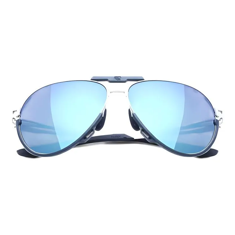 RUDY PROJECT TR/Memory Plastic Aviator Sunglasses Unisex Blue-1