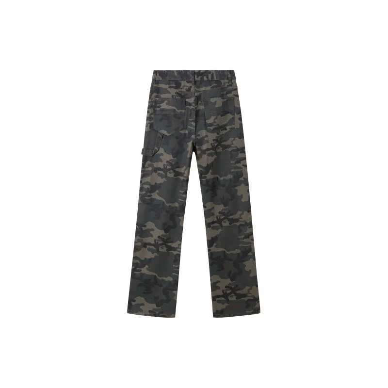 PAINT STAIN Casual Pants Unisex Fashion Camouflage Pants-2