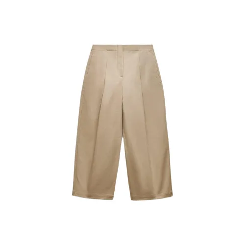 ZARA Casual Pants Women's Light Whiskey Color