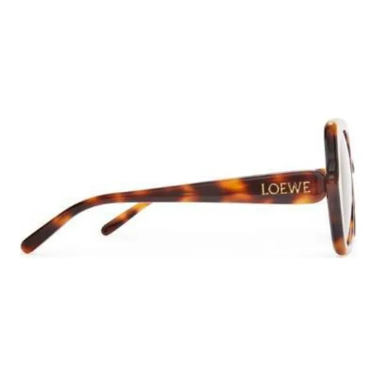 LOEWE Acetate Irregular Shape Sunglasses Women's Tortoiseshell-1