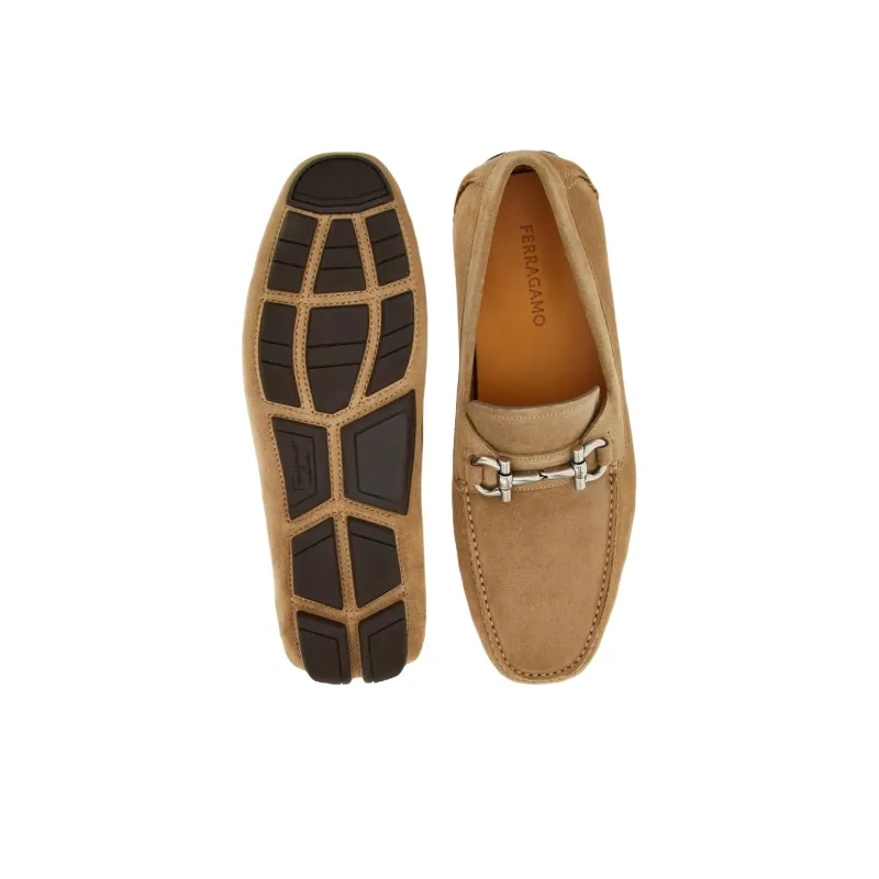 FERRAGAMO GANCINI Loafers Men's Light Brown-4