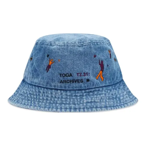 Toga Pulla Cotton Bucket Hats Women's Blue