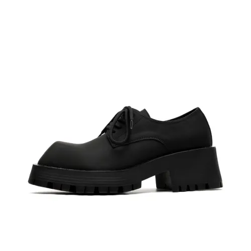 Lady's House Dress Shoes Men Low-Top Black