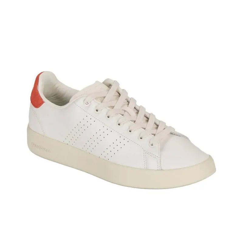 Adidas ADVANTAGE PREMIUM Durable Breathable Low Top Skateboard Shoes Men's White Orange-2