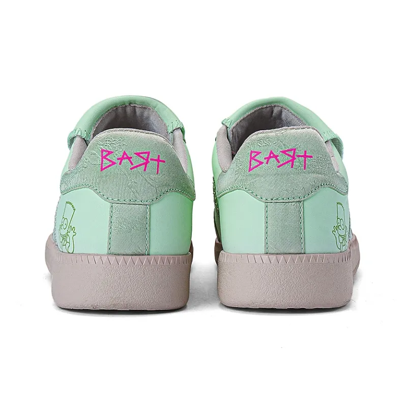 The Simpsons Skateboard Shoes Unisex Low Top Beige Apricot/Lotus Leaf Green/Silver Gray-11