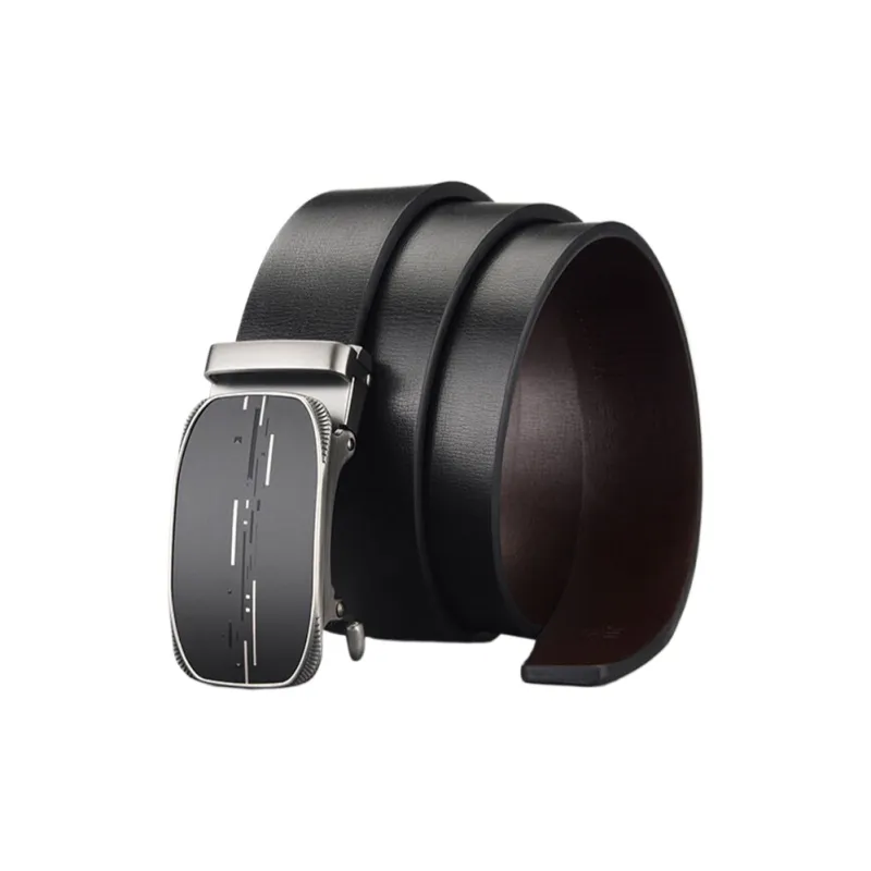 CARTELO Cow Split Leather Belts Men's Width 3.3CM-1