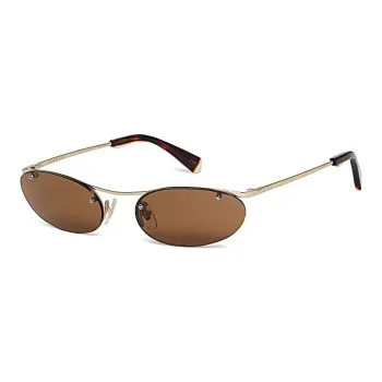 Sandro Metal Oval Sunglasses Women's Gold