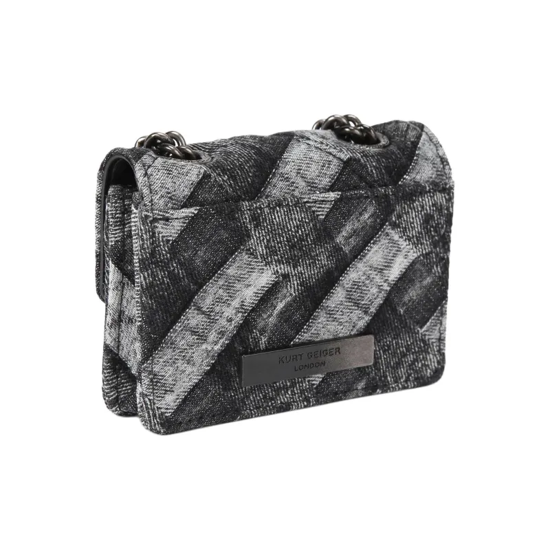 Kurt Geiger London Denim Shoulder Bag Crossbody Bag Extra Mini Women's Black-2