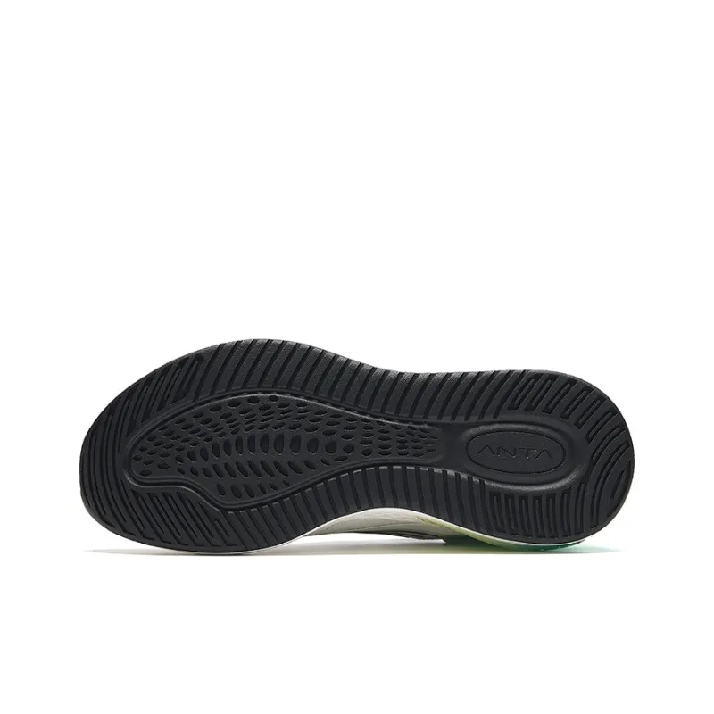 Anta Running Collection Cushioning Anti-Slip Wear-Resistant Breathability Low-Top Running Shoes Men's Basic Black-4