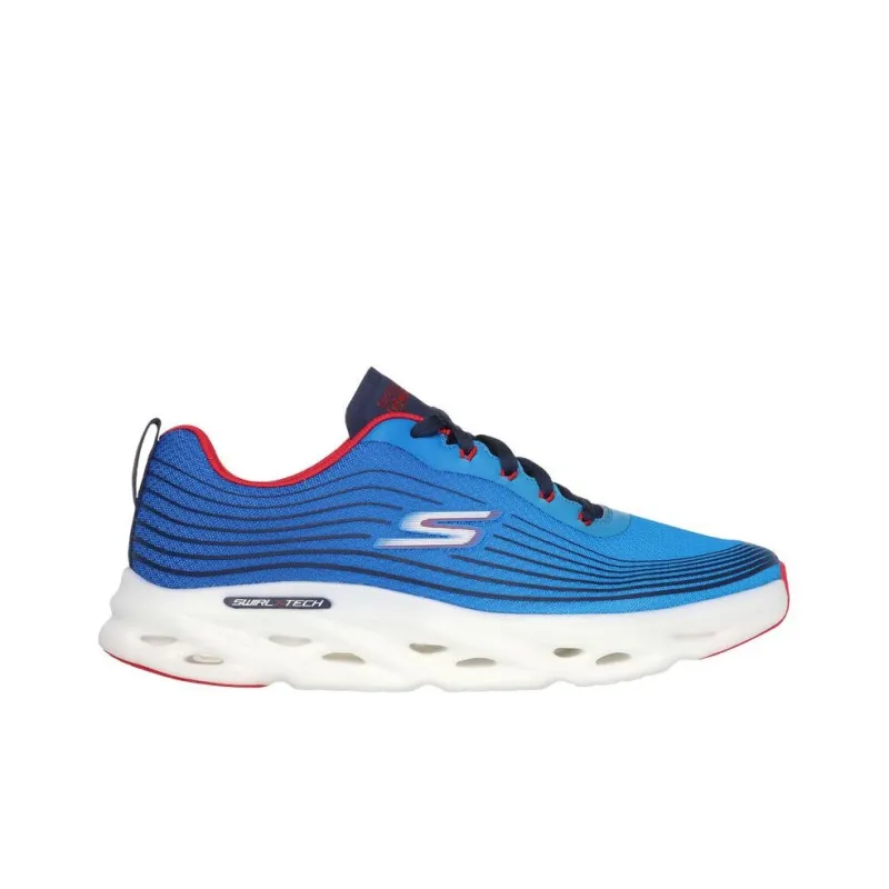 Skechers Go Run Speed Cushioning Wear Resistant Rebound Low Top Running Shoes Men's Blue-1