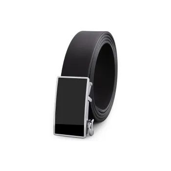 Cows Reign Slim Fit Toothless Automatic Buckle Minimalist Style Waist-Narrowing Cow Leather Leather Belts Unisex 2.8cm