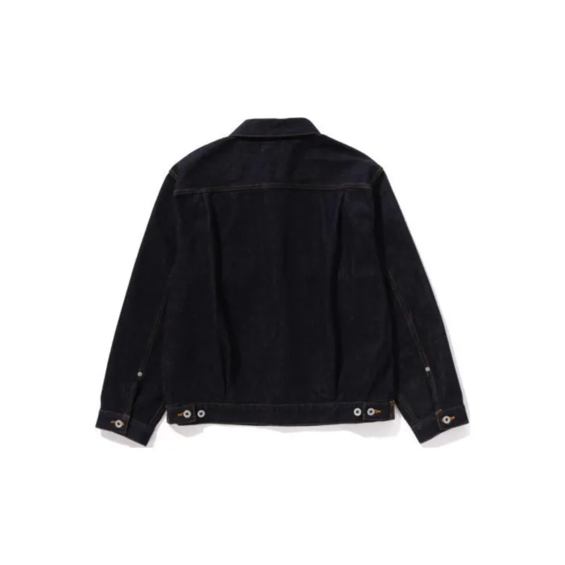 A BATHING APE Head Denim Jacket-1