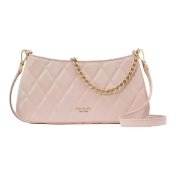Kate Spade Leather Shoulder Bag Crossbody Bag Women's Rose Smoke