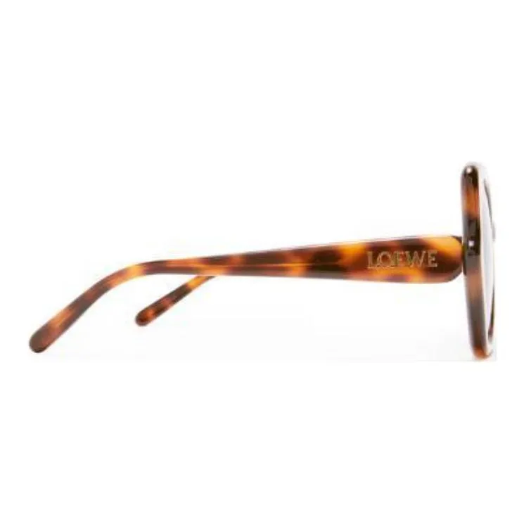 LOEWE Acetate Irregular Shape Sunglasses Women's Tortoiseshell-1