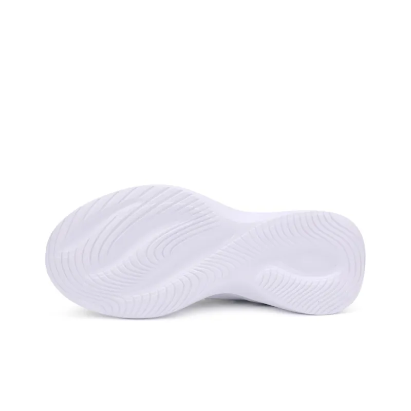 QIAODAN Cushioned Anti Slip Wear Resistant Breathable Lightweight Running Shoes Men's White Blue Green-5