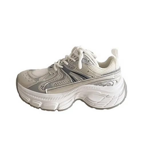 FCS Wear Resistant Height Increasing Low Top Chunky Sneakers Women's