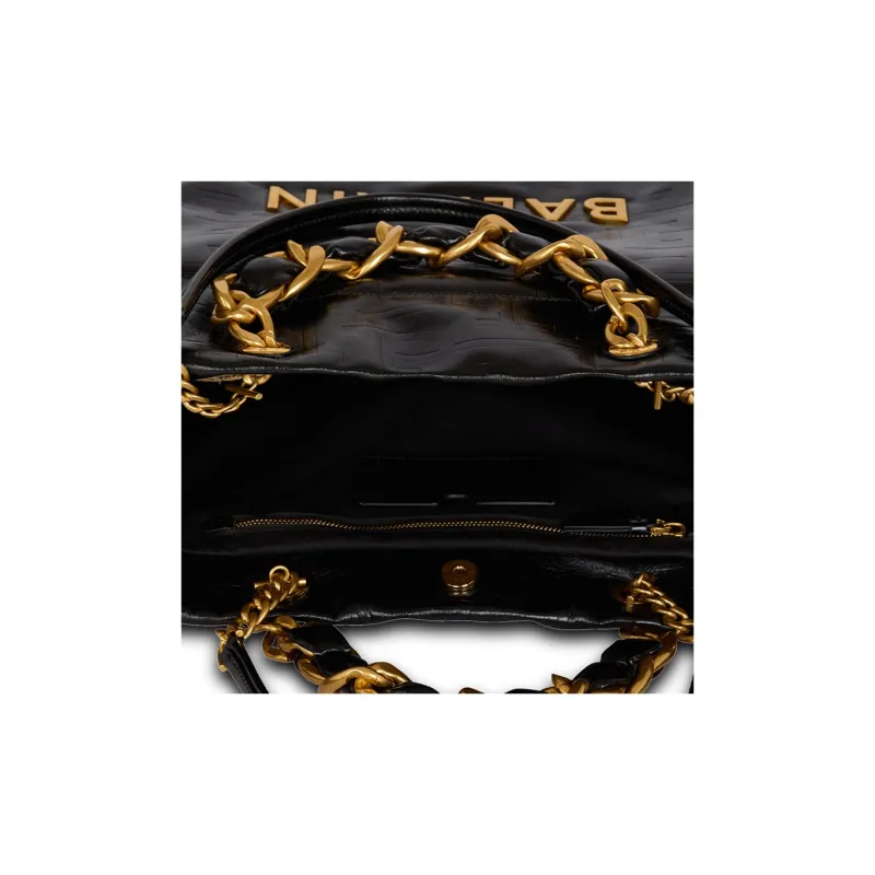 BALMAIN 1945 Soft Large Tote Bag-4