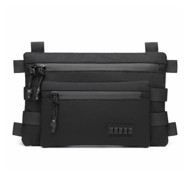 OZUKO Oxford Shoulder Bag Crossbody Bag Regular Unisex Black/Camouflage-0
